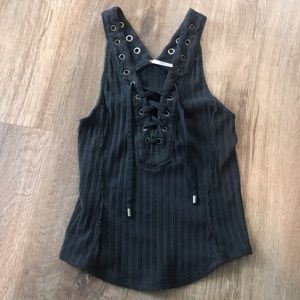 Free people lace up top